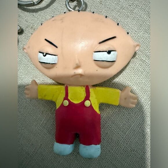 Stewie Griffin Family Guy 2004 Keychain by NJ Croce Co. Vintage Cartoon Figure - Picture 3 of 14